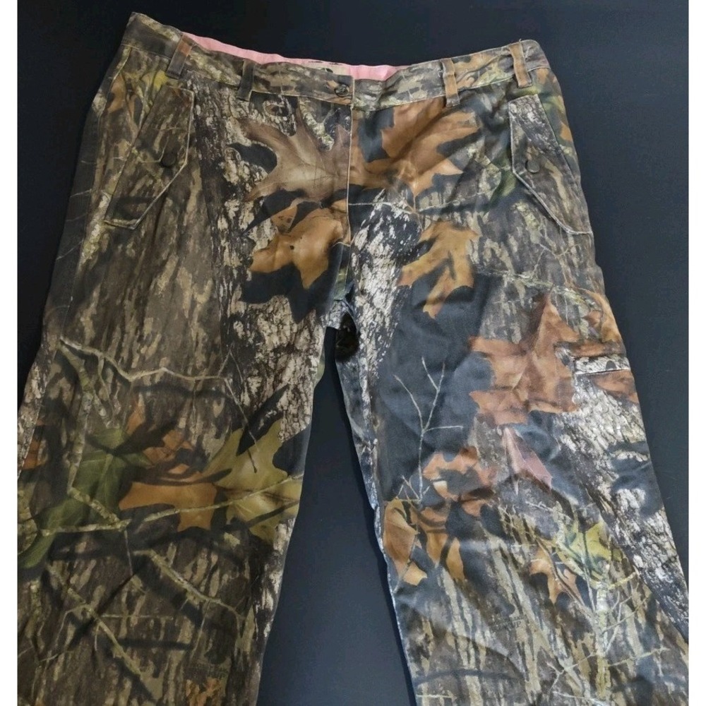 Womens Mossy Oak Ladies Twill Pants Camo  Sz 2XL